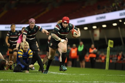 270424 - CRCC Clwb Rygbi Cymry Caerdydd v Old Penarthians RFC - WRU Women’s National Bowl Final - CRCC score a try