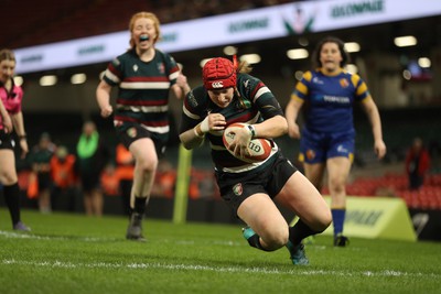 270424 - CRCC Clwb Rygbi Cymry Caerdydd v Old Penarthians RFC - WRU Women’s National Bowl Final - CRCC score a try