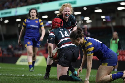 270424 - CRCC Clwb Rygbi Cymry Caerdydd v Old Penarthians RFC - WRU Women’s National Bowl Final - CRCC score a try