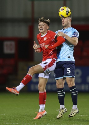 101225 - Crewe Alexandra v Newport County - Sky Bet League 2 - James Clarke of Newport and Emre Tezgel of Crewe