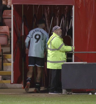 101225 - Crewe Alexandra v Newport County - Sky Bet League 2 - Courtney Baker-Richardson of Newport is sent off