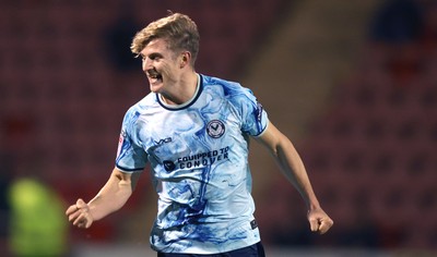 101225 - Crewe Alexandra v Newport County - Sky Bet League 2 - Tom Davies of Newport delight at 2nd goal