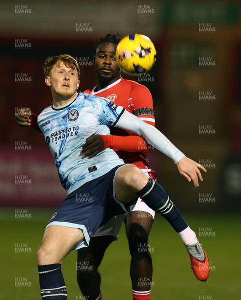 101225 - Crewe Alexandra v Newport County - Sky Bet League 2 - Ged Garner of Newport and Jay Mingi of Crewe