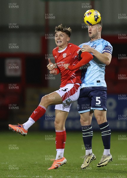 101225 - Crewe Alexandra v Newport County - Sky Bet League 2 - James Clarke of Newport and Emre Tezgel of Crewe