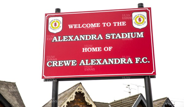 120119 - Crewe Alexandra v Newport County - Sky Bet League 2 - A general view of Gresty Road (Alexandra Stadium) ahead of Crewe Alexandra v Newport County