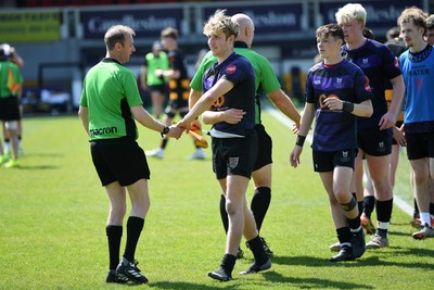 270426 - Crickhowell v Haverfordwest High - Road to Principality Finals - Boys U18s Vase - Haverfordwest players at full time