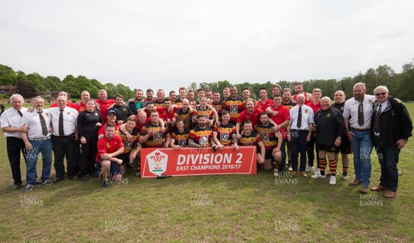 060517 - Croesyceiliog v Abertysswg, League 2 East -  Croesyceiliog celebrate after winning the WRU League 2 East title