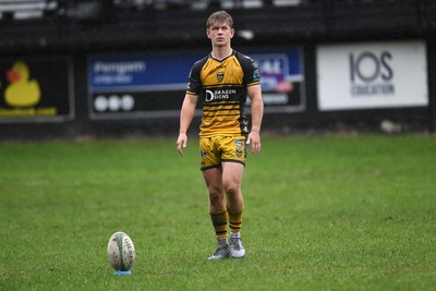 300825 - Cross Keys v Dragons RFC - Preseason Friendly - Will Ford of Dragons kicks the conversion