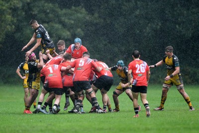 300825 - Cross Keys v Dragons RFC - Preseason Friendly - A lineout