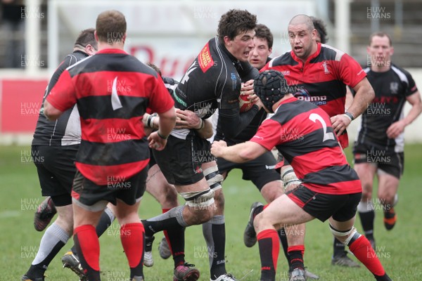 310312  Cross Keys v AberavonCross Keys Tom Lampard takes on Gareth Harvey