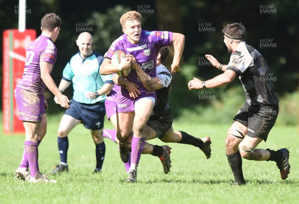 090917 - Cross Keys v Ebbw Vale - Principality Premiership - Ebbw's Will Talbot Davies on the charge