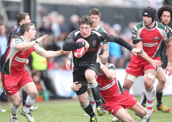 140412 - Ebbw Vale v Cross Keys…Cross Keys Cae Trayhern breaks through