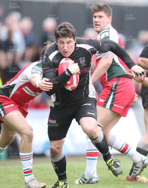 140412 - Ebbw Vale v Cross Keys…Cross Keys Cae Trayhern breaks through