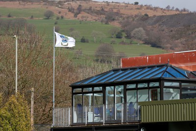 250323 - Cross Keys v Ystrad Rhondda - WRU Championship Cup Semi Final - General View Of Bedwas RFC 