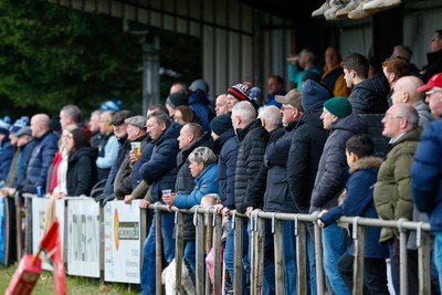 250323 - Cross Keys v Ystrad Rhondda - WRU Championship Cup Semi Final - todays crowd at Bedwas RFC