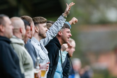 250323 - Cross Keys v Ystrad Rhondda - WRU Championship Cup Semi Final - Ystrad Rhondda Fans today