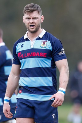 250323 - Cross Keys v Ystrad Rhondda - WRU Championship Cup Semi Final - Alex Webber of Ystrad Rhondda 