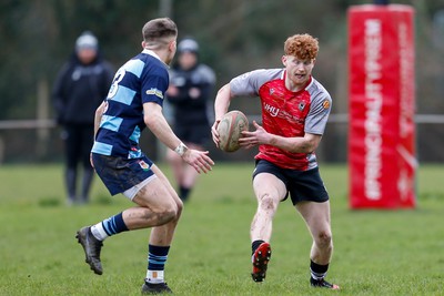 250323 - Cross Keys v Ystrad Rhondda - WRU Championship Cup Semi Final - Walker Price of Cross Keys 