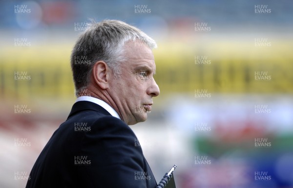 13.06.10 - Crusaders v Bradford - Engage Super League -  Crusaders coach Brian Noble watches from the sidelines 