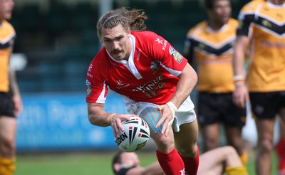 25.07.10.. Crusaders v Castleford Tigers, engage Super League -  Crusaders' Jarrod Sammut races in to score the winning try 