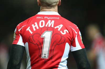 19.03.10 ... Crusaders v Catalans Dragons, engage Super League -  Crusaders' Gareth Thomas warmsup for his debut 