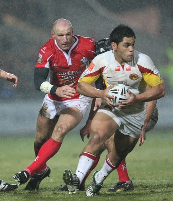 19.03.10 ... Crusaders v Catalans Dragons, engage Super League -  Crusaders' Gareth Thomas in action 