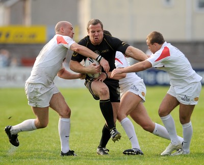 24.05.08 - Rugby League, Northern Rail Cup Quarter Final Celtic Crusaders v Widness Vikings Crusaders' Luke Dyer tries to get through 