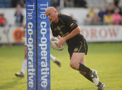 24.05.08 - Rugby League, Northern Rail Cup Quarter Final Celtic Crusaders v Widness Vikings Crusaders' Jace Van Dijk scores try 