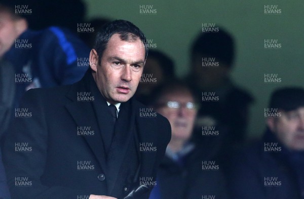 030117 - Crystal Palace v Swansea City - Premier League - New Swansea City Manager Paul Clement watches from the stands by Chris Fairweather/Huw Evans Agency