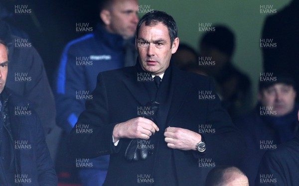 030117 - Crystal Palace v Swansea City - Premier League - New Swansea City Manager Paul Clement watches from the stands by Chris Fairweather/Huw Evans Agency