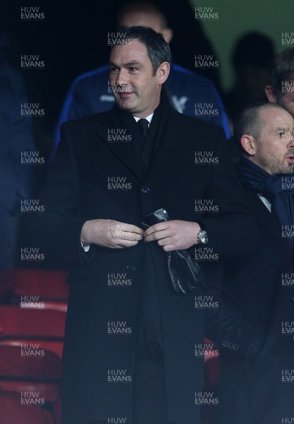 030117 - Crystal Palace v Swansea City - Premier League - New Swansea City Manager Paul Clement watches from the stands by Chris Fairweather/Huw Evans Agency