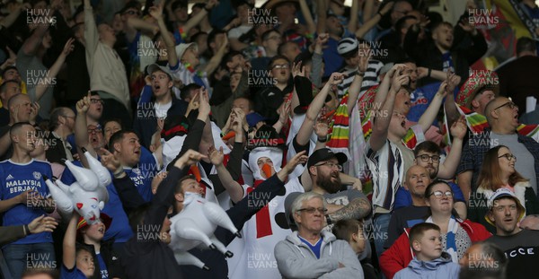 070522 - Derby County v Cardiff City - Sky Bet Championship - Cardiff Fans