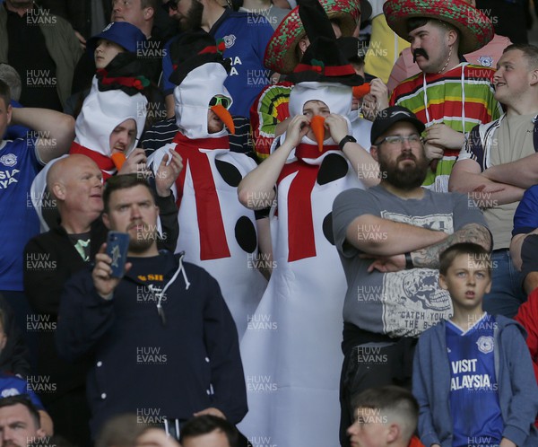 070522 - Derby County v Cardiff City - Sky Bet Championship - Cardiff Fans