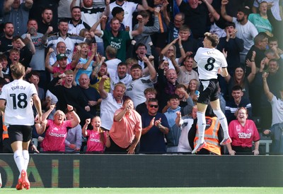 220826 - Derby County v Cardiff City, EFL Sky Bet Championship - Bobby Clark of Derby County celebrates after he scores County’s second goal
