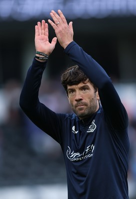 220826 - Derby County v Cardiff City, EFL Sky Bet Championship - Cardiff City head coach Brian Barry-Murphy at the end of the match