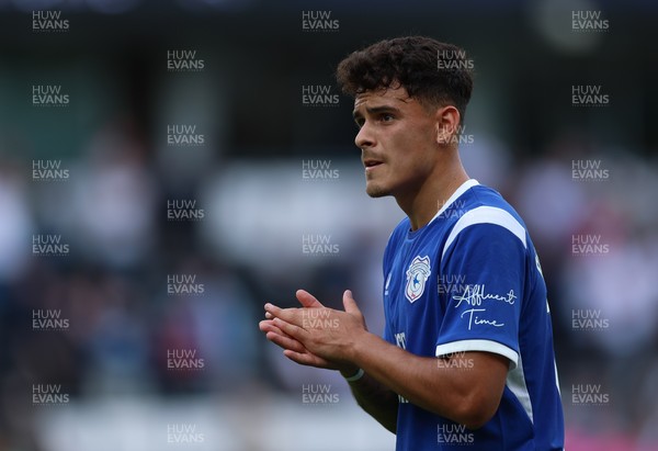 220826 - Derby County v Cardiff City, EFL Sky Bet Championship - Alex Robertson of Cardiff City