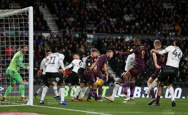 011218 - Derby County v Swansea City - SkyBet Championship - Derby score an own goal off the foot of Fikayo Tomori of Derby