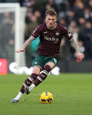 140226 - Derby County v Swansea City - Sky Bet Championship - Josh Tymon of Swansea