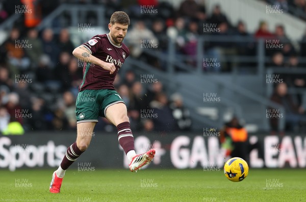 140226 - Derby County v Swansea City - Sky Bet Championship - Cameron Burgess of Swansea