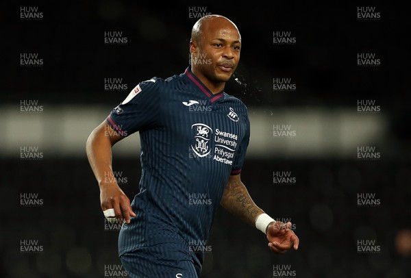 161220 - Derby County v Swansea City - SkyBet Championship - Andre Ayew of Swansea City