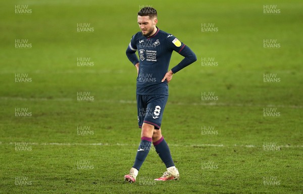 161220 - Derby County v Swansea City - SkyBet Championship - Dejected Matt Grimes of Swansea City at full time