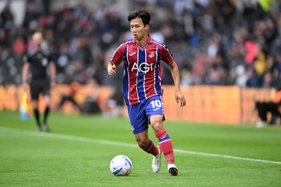 290826 - Derby County v Swansea City - Sky Bet Championship - Eom Ji-Sung of Swansea City
