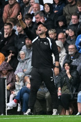 290826 - Derby County v Swansea City - Sky Bet Championship - John Eustace, Derby Manager