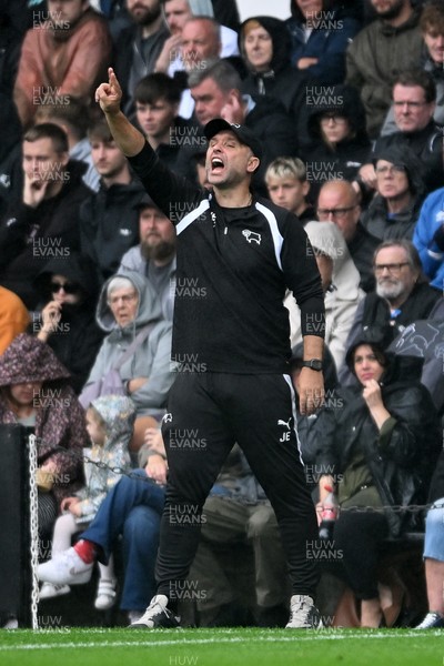 290826 - Derby County v Swansea City - Sky Bet Championship - John Eustace, Derby Manager