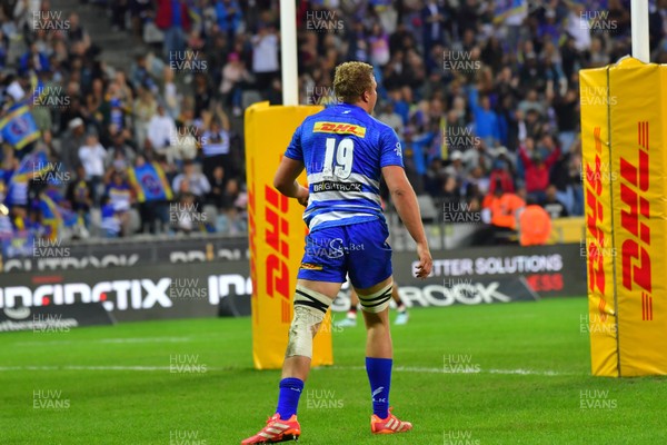 160525 - DHL Stormers v Cardiff Rugby - United Rugby Championship - Connor Evans of Stormers