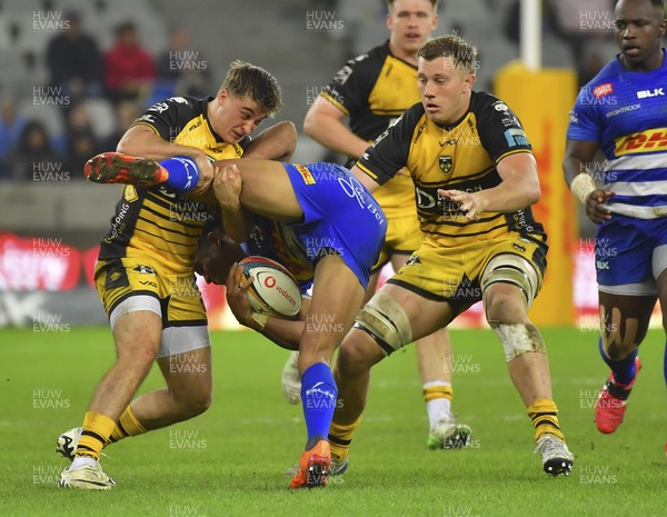 100525 - DHL Stormers v Dragons RFC - United Rugby Championship - Huw Anderson of the Dragons RFC