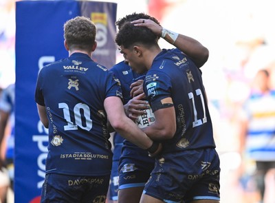 220326 - DHL Stormers v Dragons RFC - United Rugby Championship - Rio Dyer of Dragons celebrates scoring a try