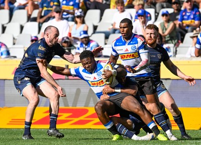 220326 - DHL Stormers v Dragons RFC - United Rugby Championship - Wandisile Simelane of the Stormers