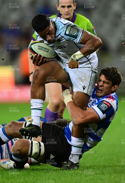 031025 - DHL Stormers v Ospreys, United Rugby Championship - Phil Cokanasiga of the Ospreys is tackled