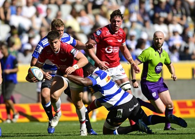 241026 - DHL Stormers v Scarlets - United Rugby Championship Quarter Final - Joe Hawkins of the Scarlets 